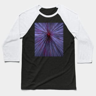 A colorful hyperdrive explosion - lilac with red highlights version Baseball T-Shirt